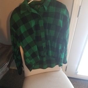 Crop top flannel